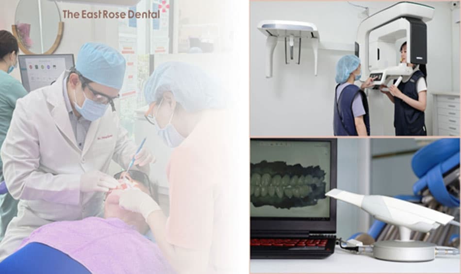 The East Rose Dental Clinic uses modern technology and equipment